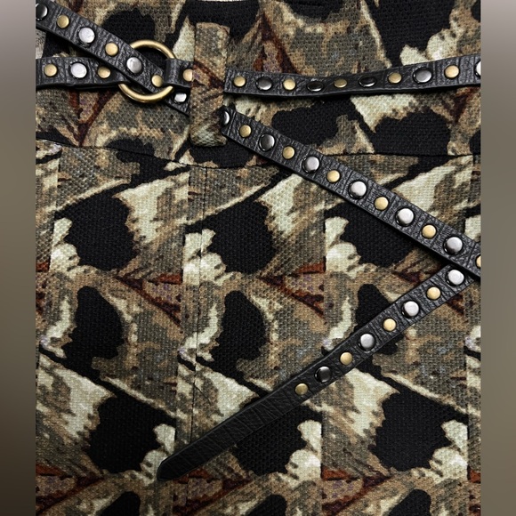 Etcetera size 10 skirt wool/silk excellent condition with gorgeous leather belt - Picture 3 of 6